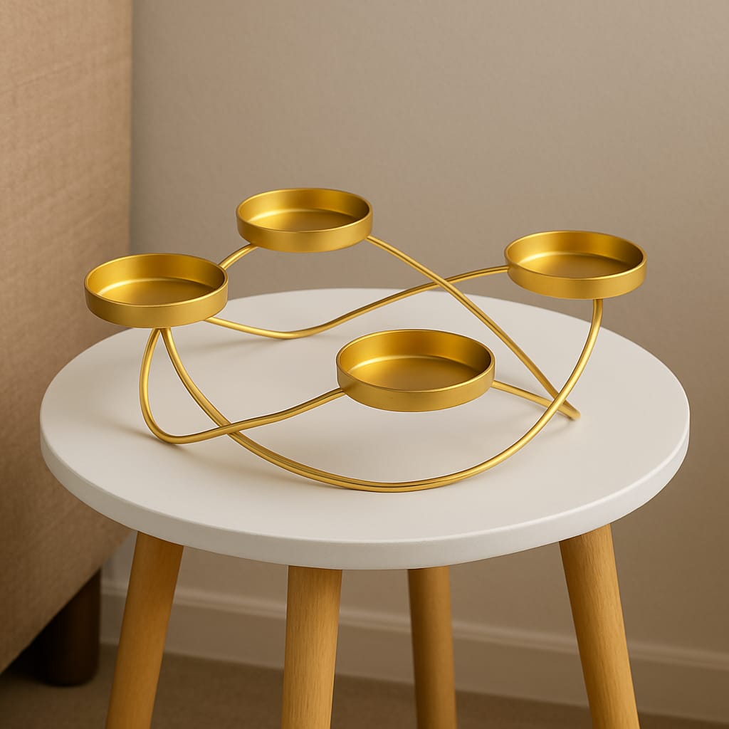 Pillar Holder in Gold