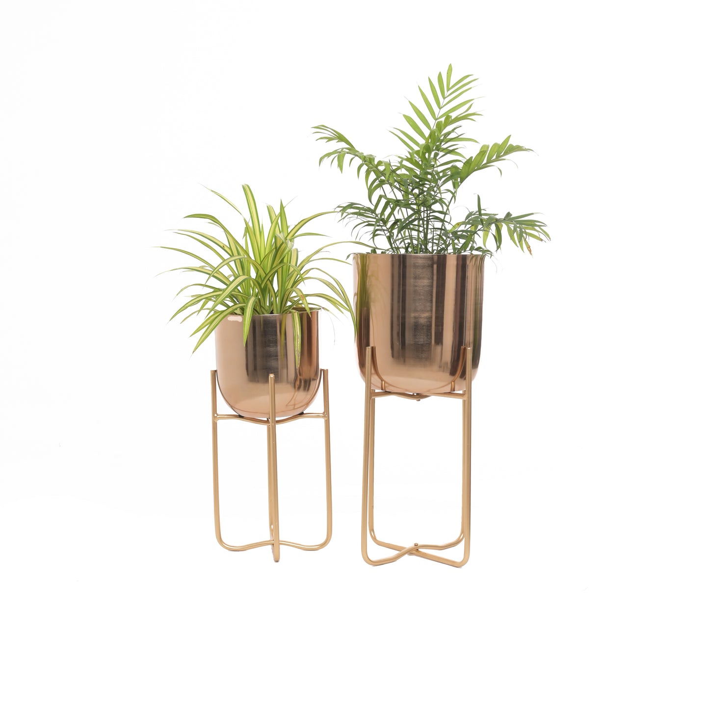 Gold Metal Planters