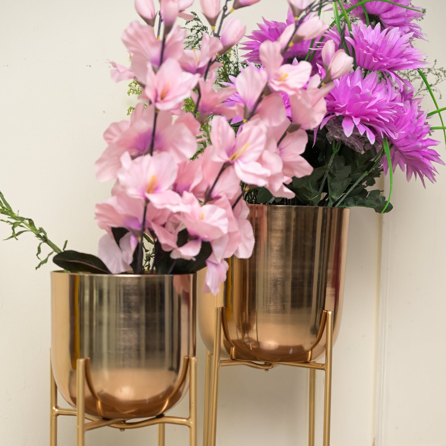 Gold Metal Planters