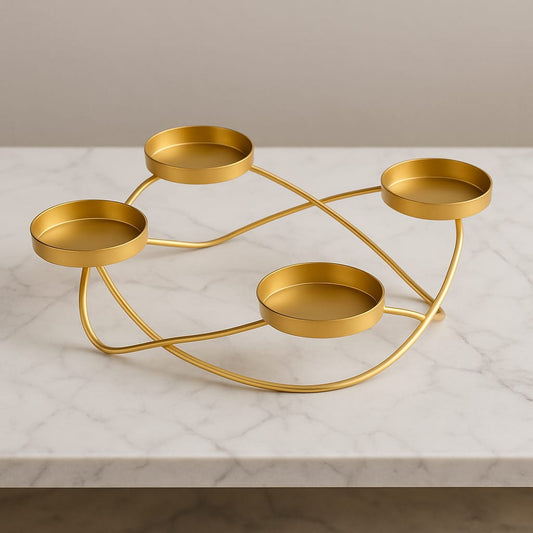 Pillar Holder in Gold