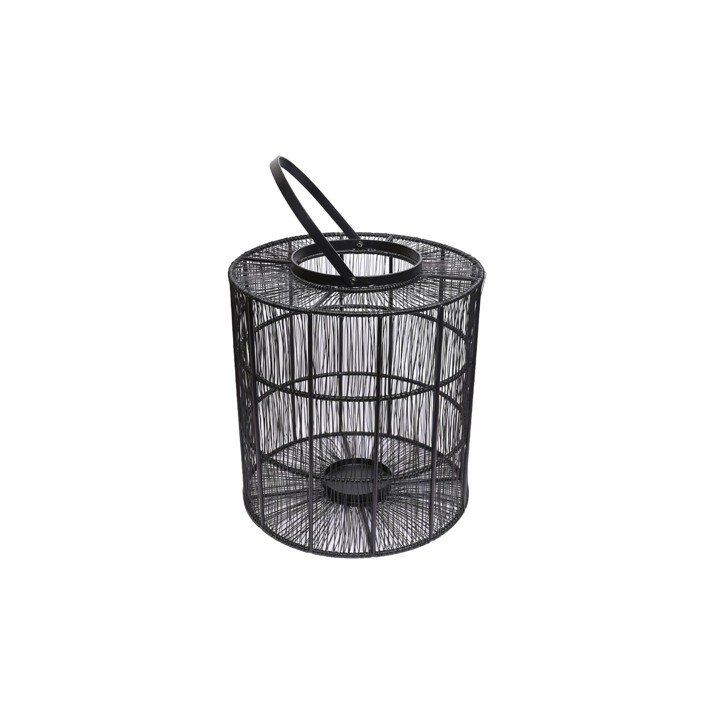 Black Cage Candle Lantern