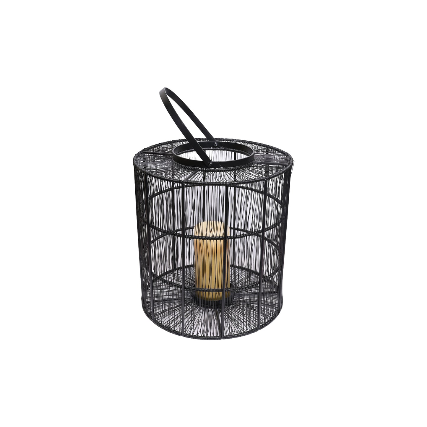 Black Cage Candle Lantern